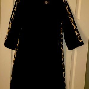 Black cheetah print dress never worn